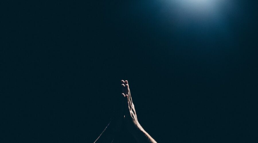 person raising arms