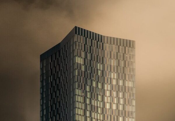 gray concrete building under gray sky